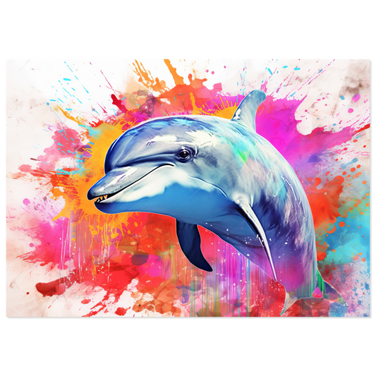 Dolphin dolphin pop art (FISH22)