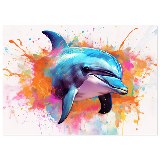 Dolphin dolphin pop art (FISH23)
