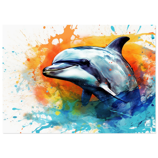 Dolphin dolphin pop art (FISH24)