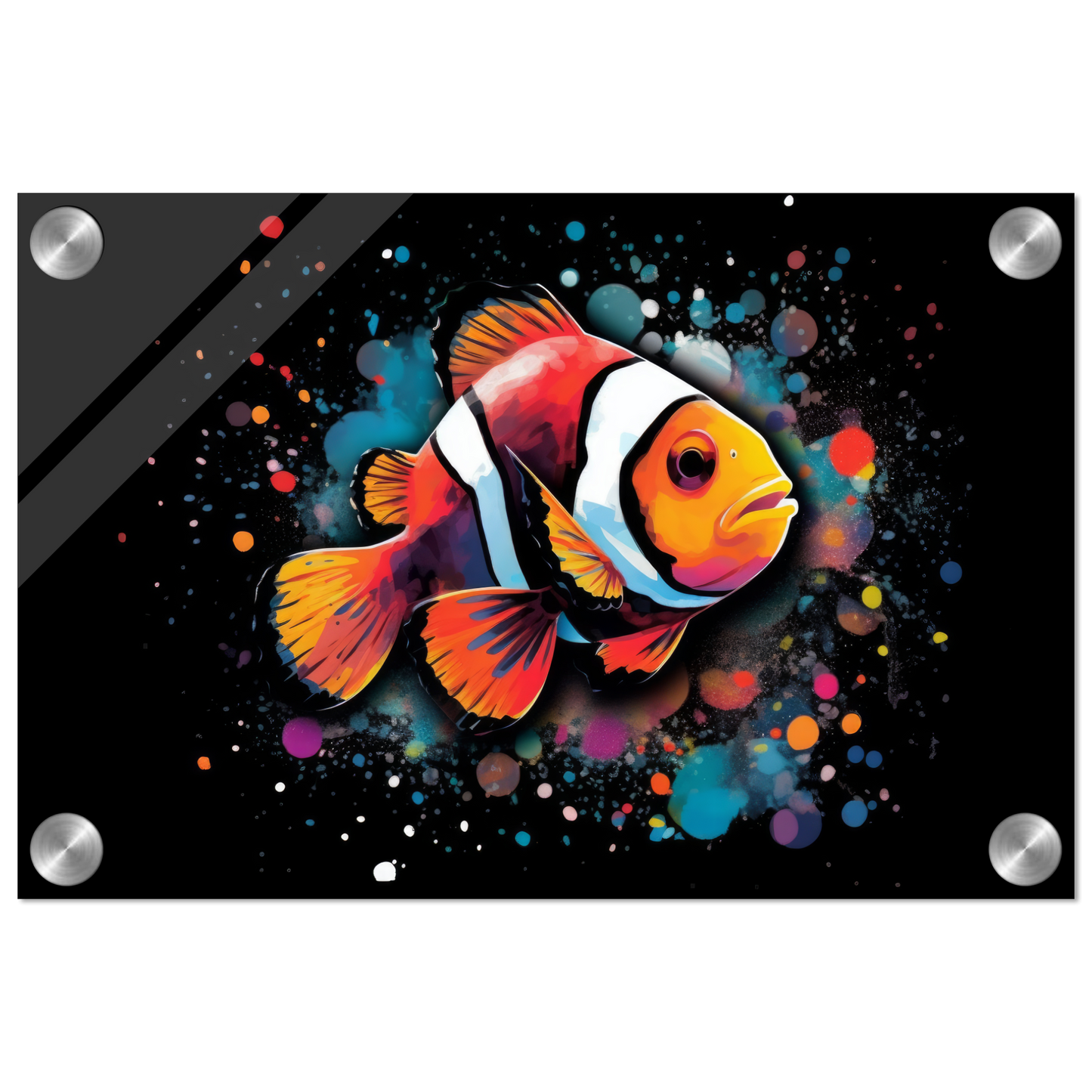 Clown fish clown fish pop art (FISH33)