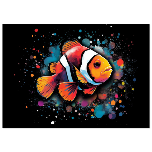 Clown fish clown fish pop art (FISH33)