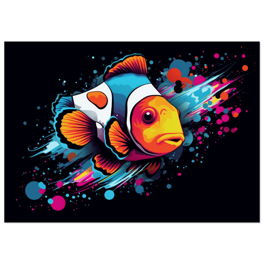Clown fish clown fish pop art (FISH34)