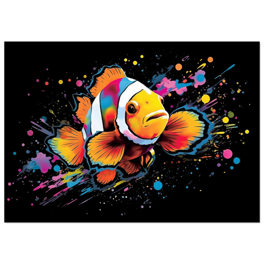 Clown fish clown fish pop art (FISH35)