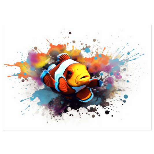 Clown fish clown fish pop art (FISH39)
