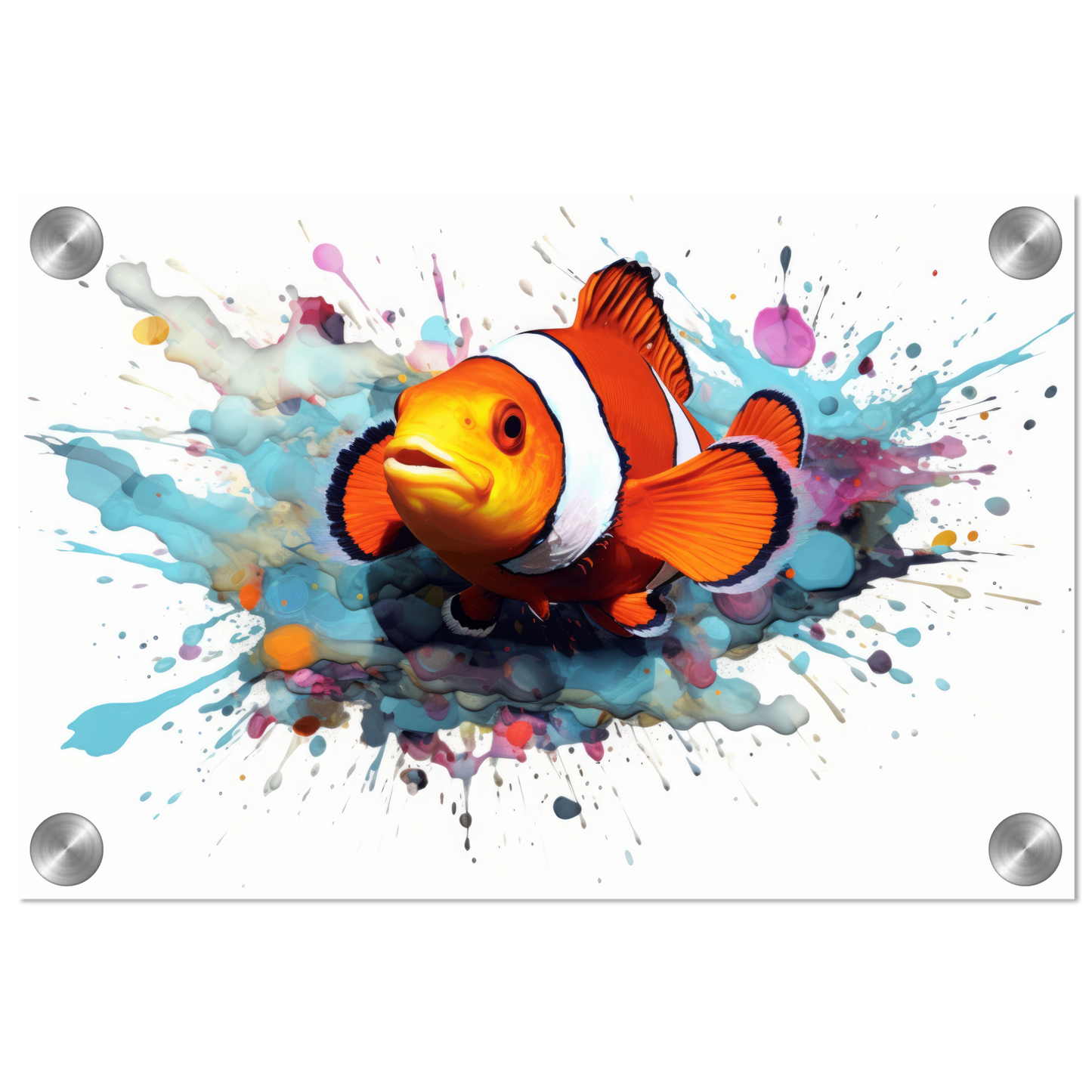 Clown fish clown fish pop art (FISH40)