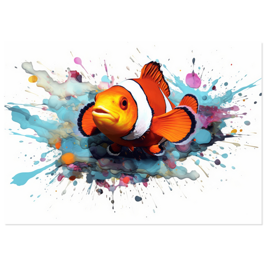 Clown fish clown fish pop art (FISH40)