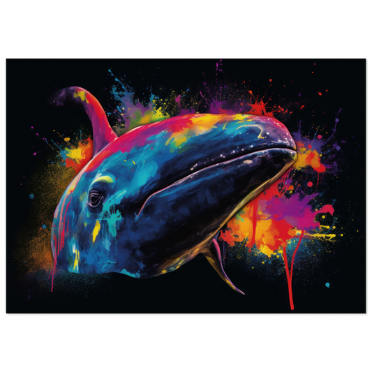 Whale whale pop art (FISH42)