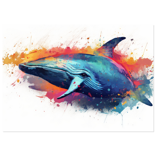 Whale whale pop art (FISH47)