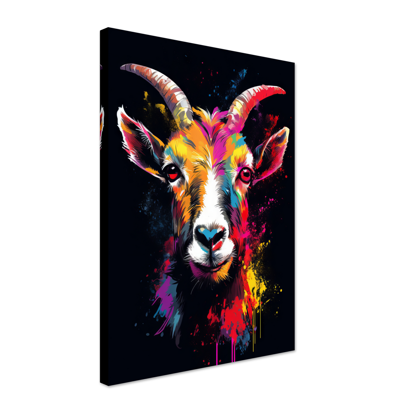 Ziegen Ziege (Pop-Art) (GOAT01)