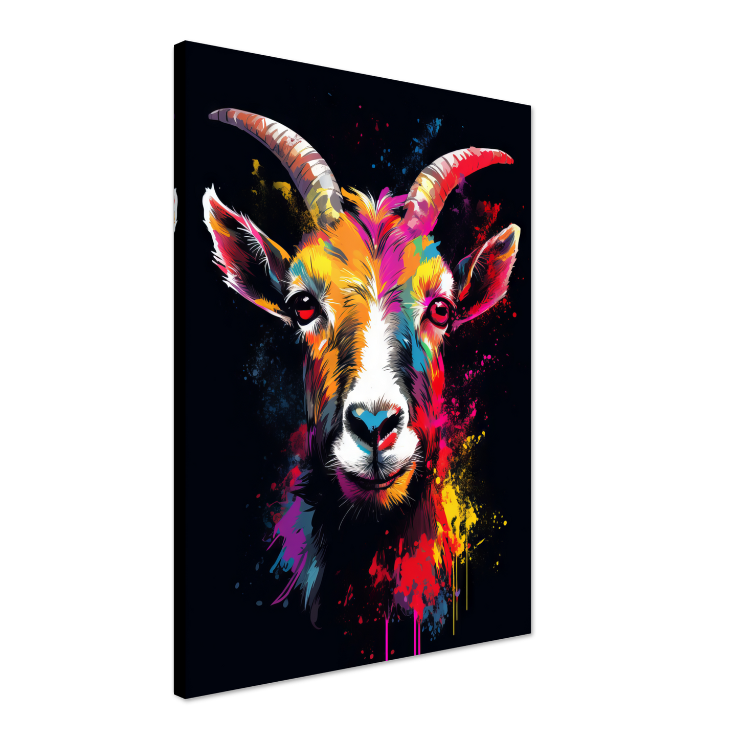 Ziegen Ziege (Pop-Art) (GOAT01)