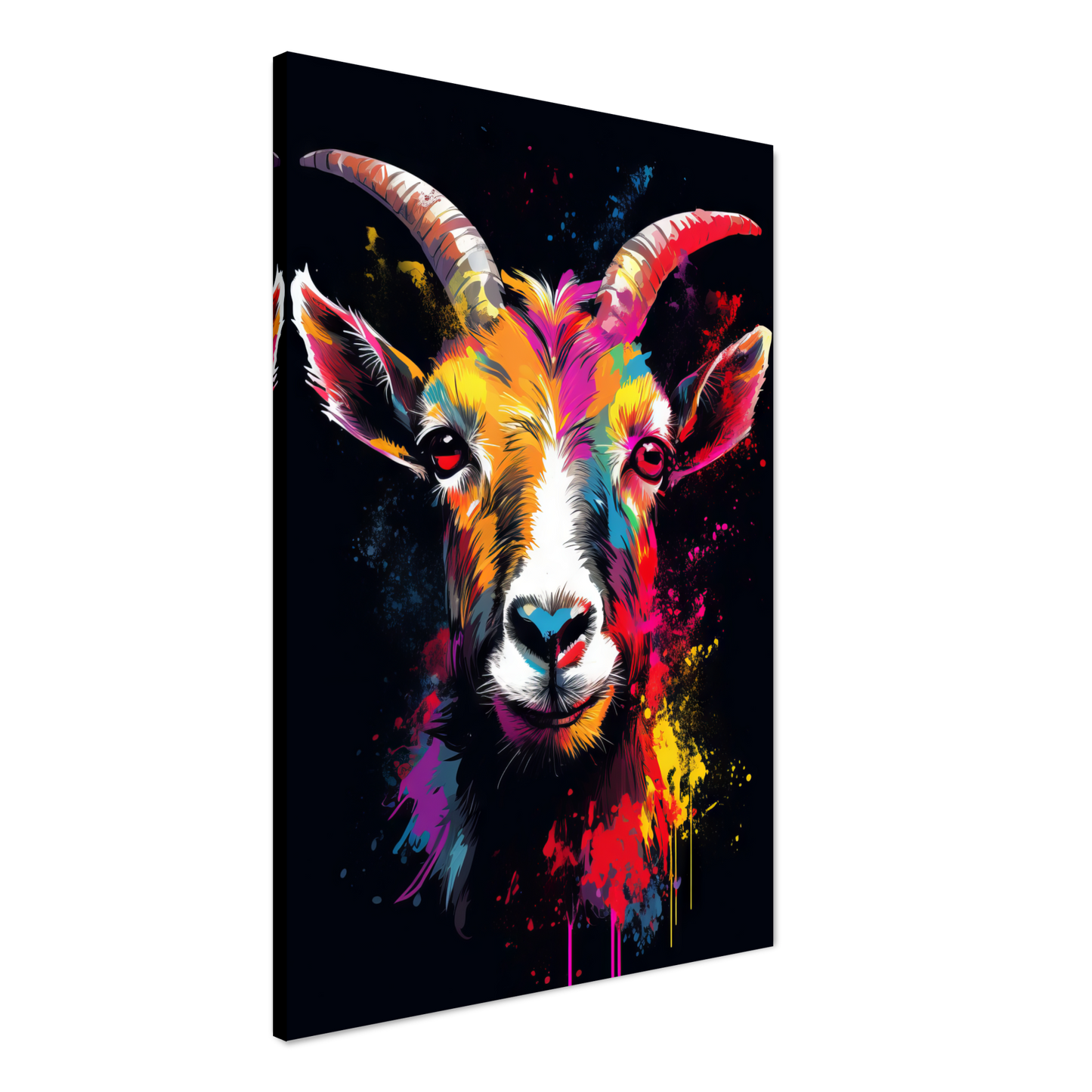 Ziegen Ziege (Pop-Art) (GOAT01)