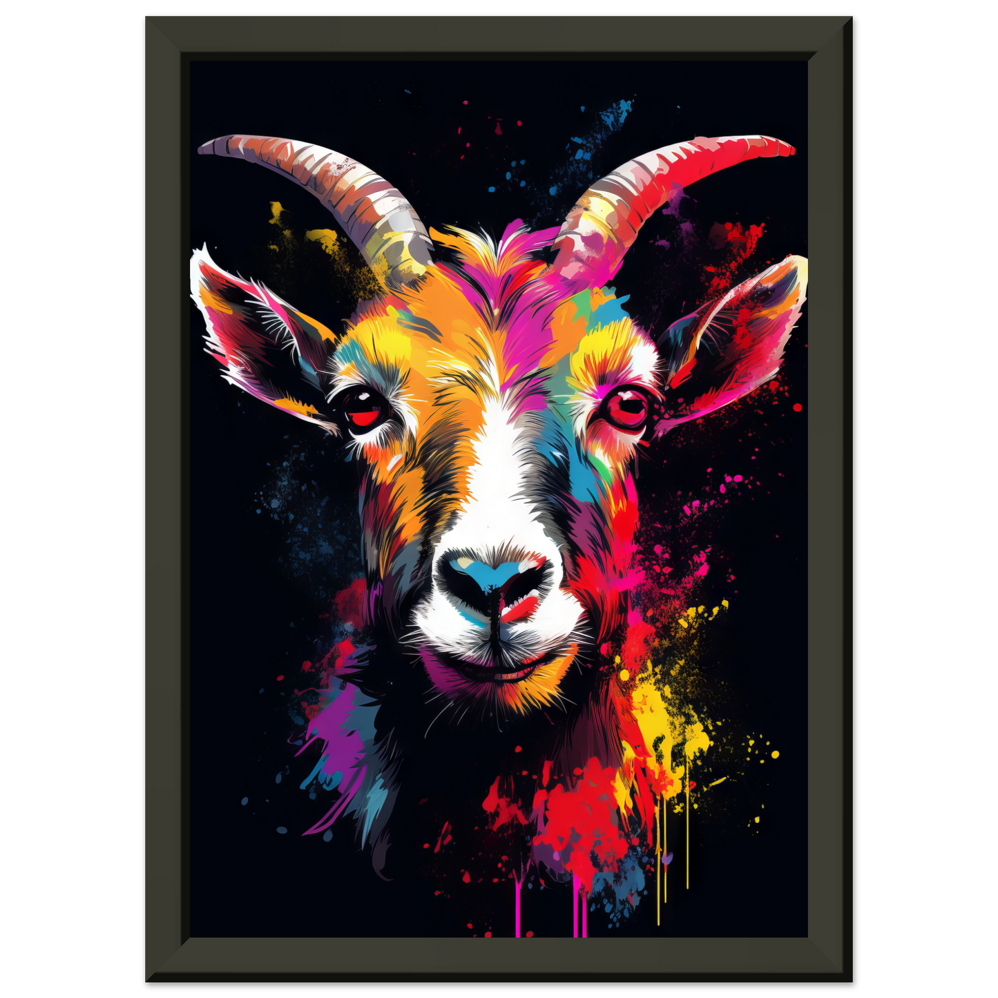 Ziegen Ziege (Pop-Art) (GOAT01)