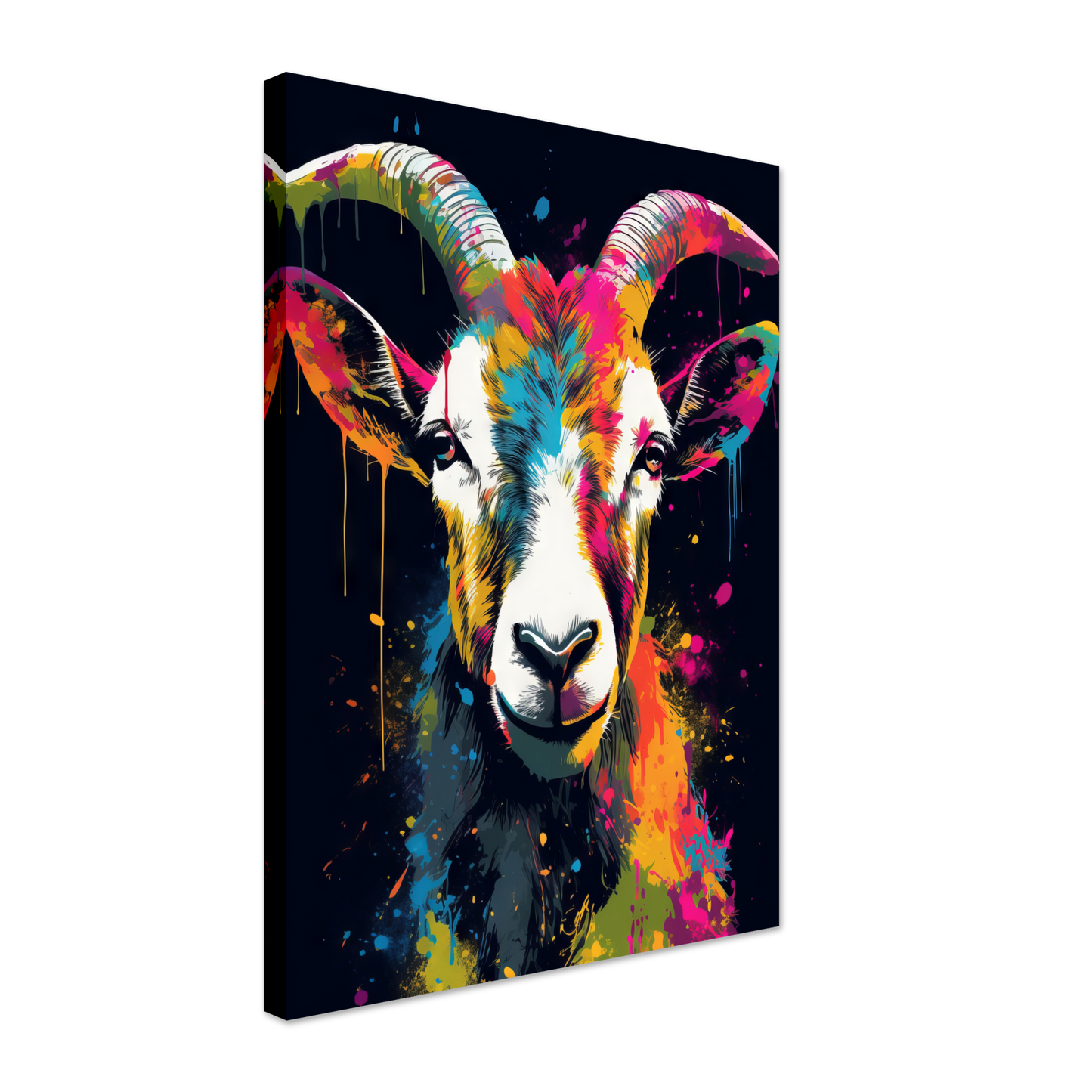 Ziegen Ziege (Pop-Art) (GOAT02)