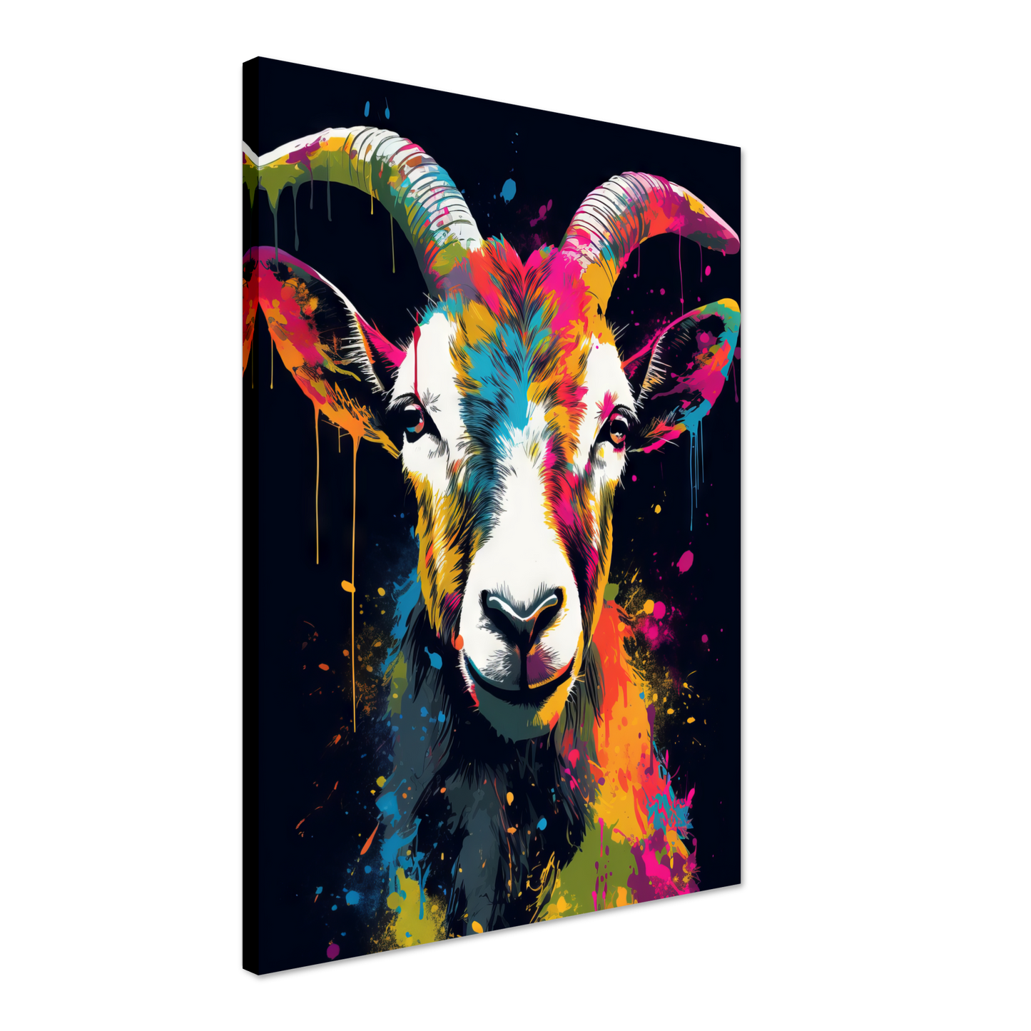 Ziegen Ziege (Pop-Art) (GOAT02)