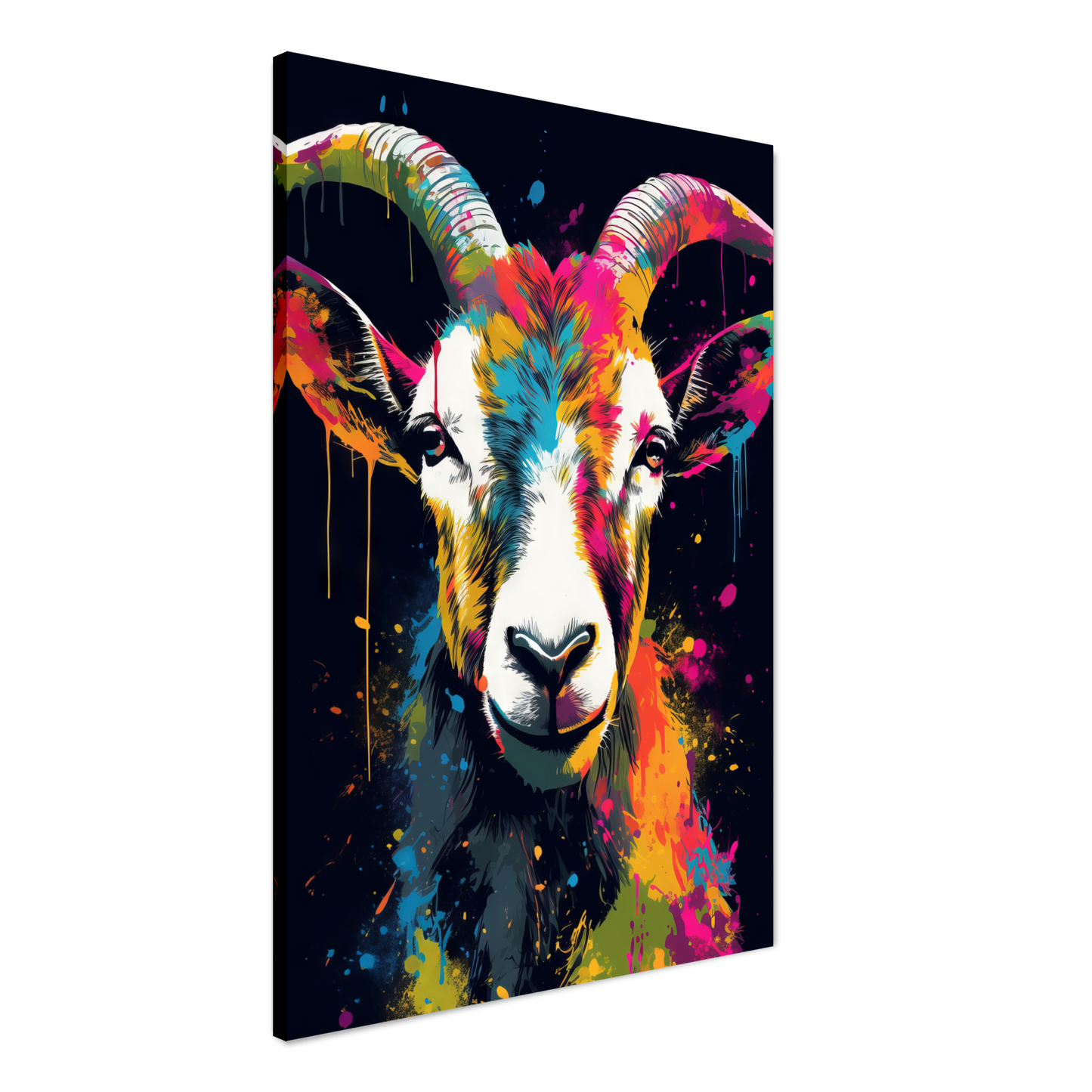 Ziegen Ziege (Pop-Art) (GOAT02)