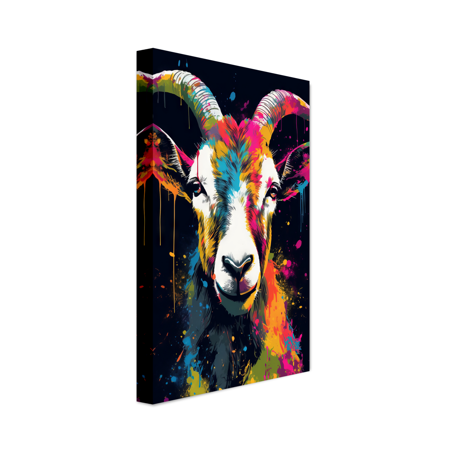 Ziegen Ziege (Pop-Art) (GOAT02)