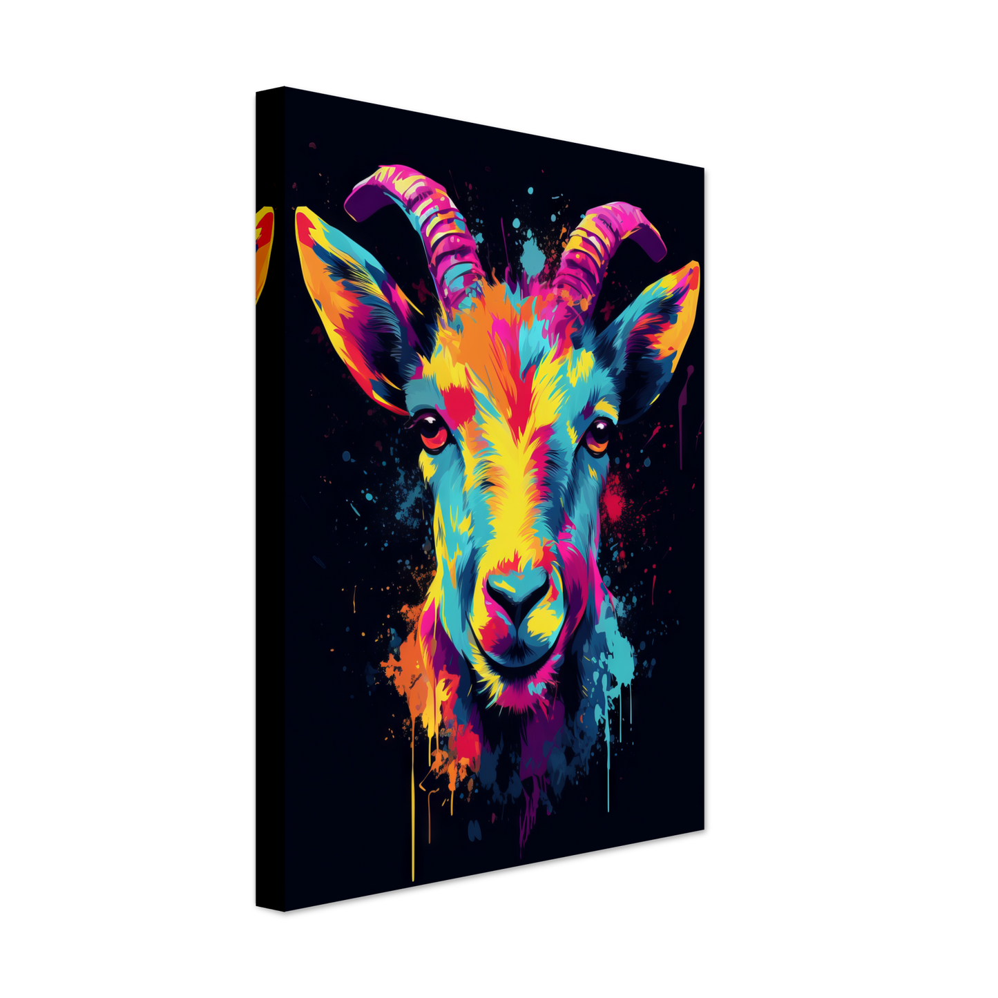 Ziegen Ziege (Pop-Art) (GOAT03)