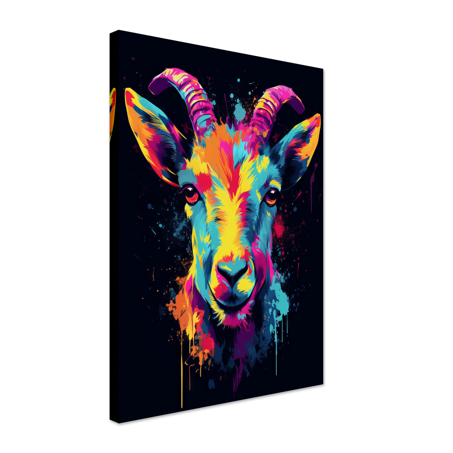 Ziegen Ziege (Pop-Art) (GOAT03)