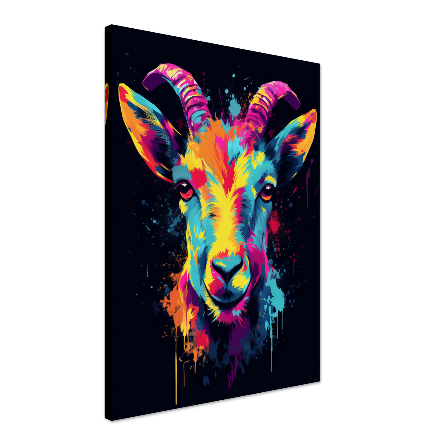 Ziegen Ziege (Pop-Art) (GOAT03)