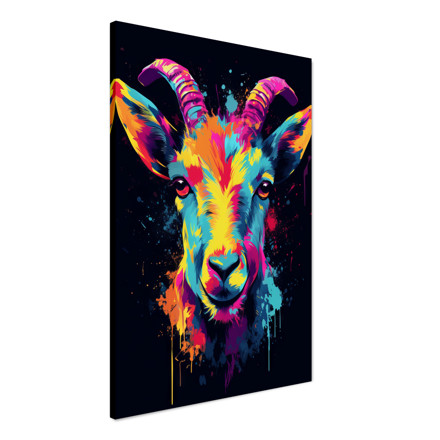 Ziegen Ziege (Pop-Art) (GOAT03)
