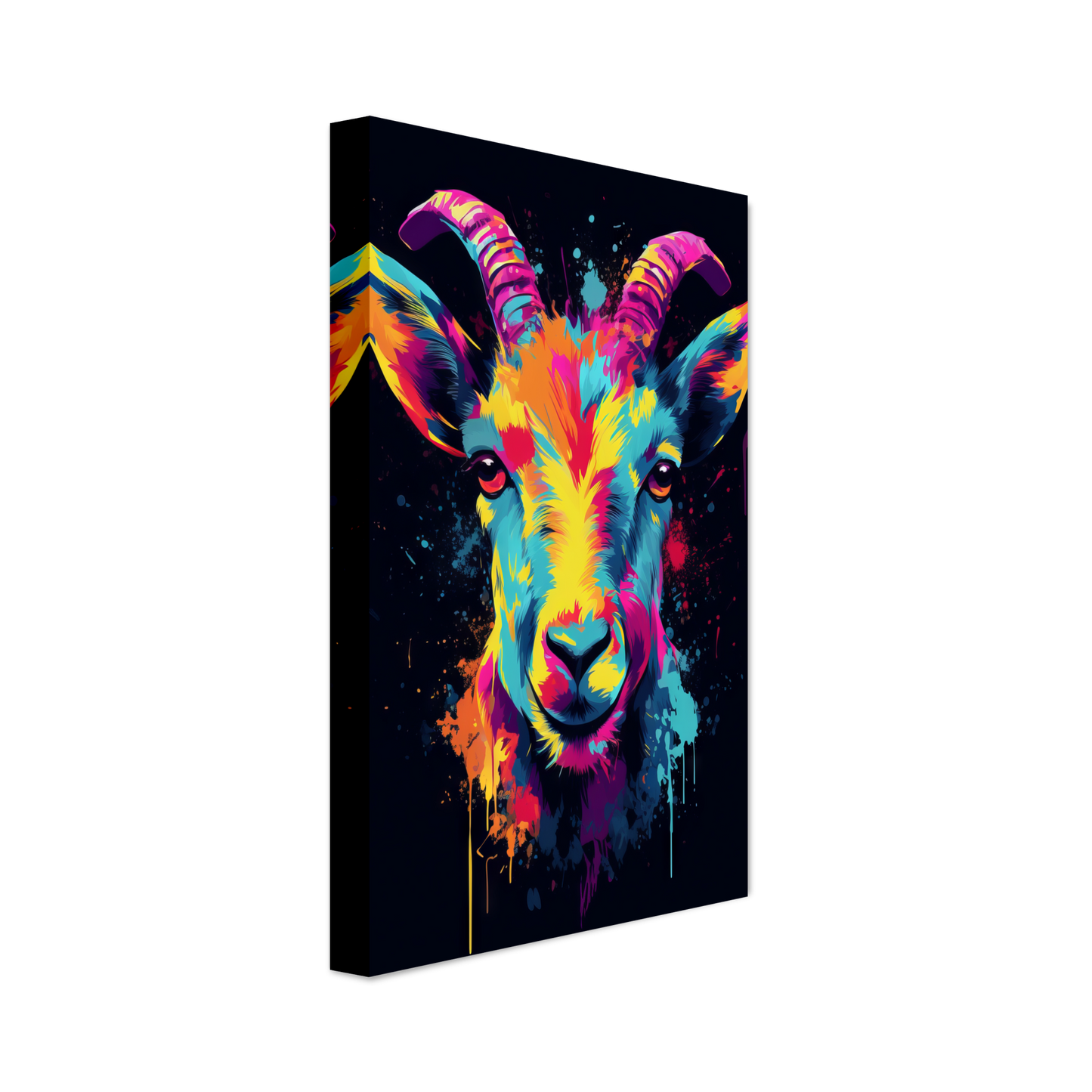 Ziegen Ziege (Pop-Art) (GOAT03)