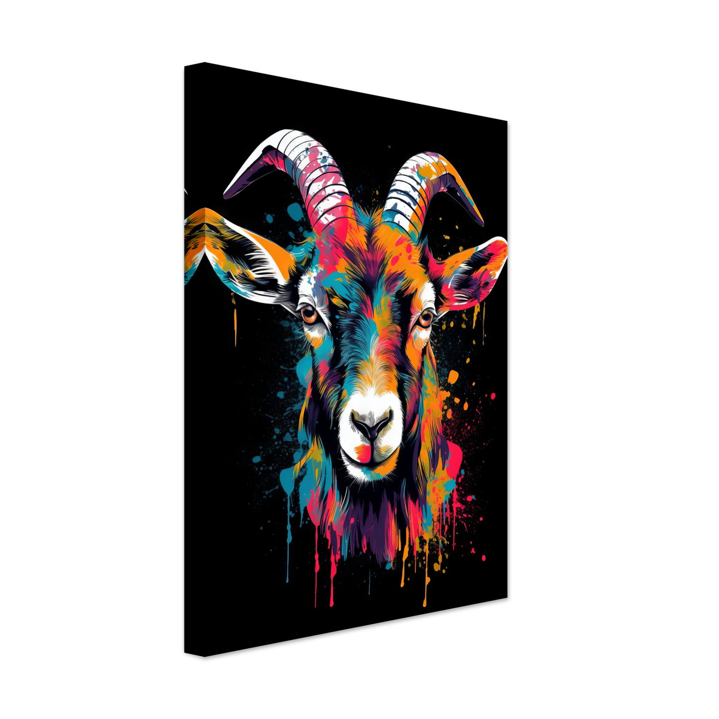 Ziegen Ziege (Pop-Art) (GOAT04)