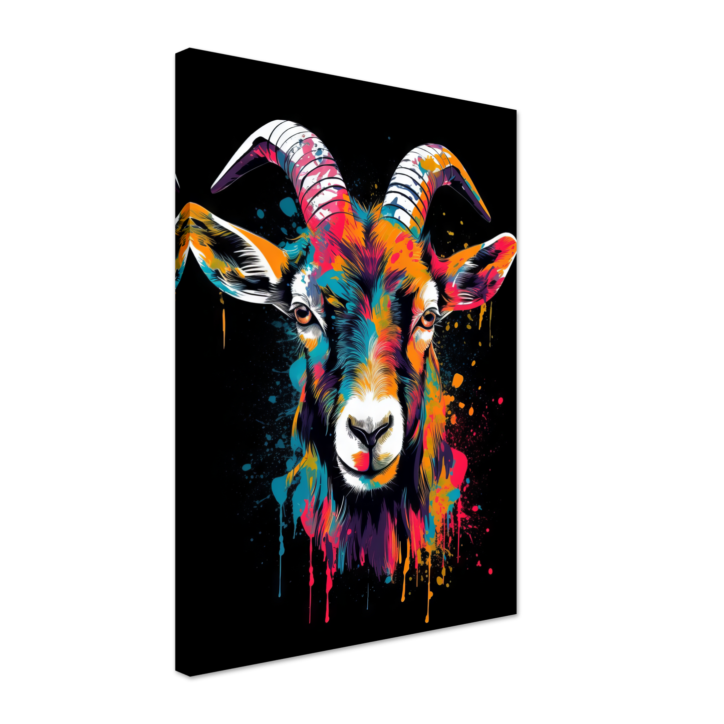 Ziegen Ziege (Pop-Art) (GOAT04)