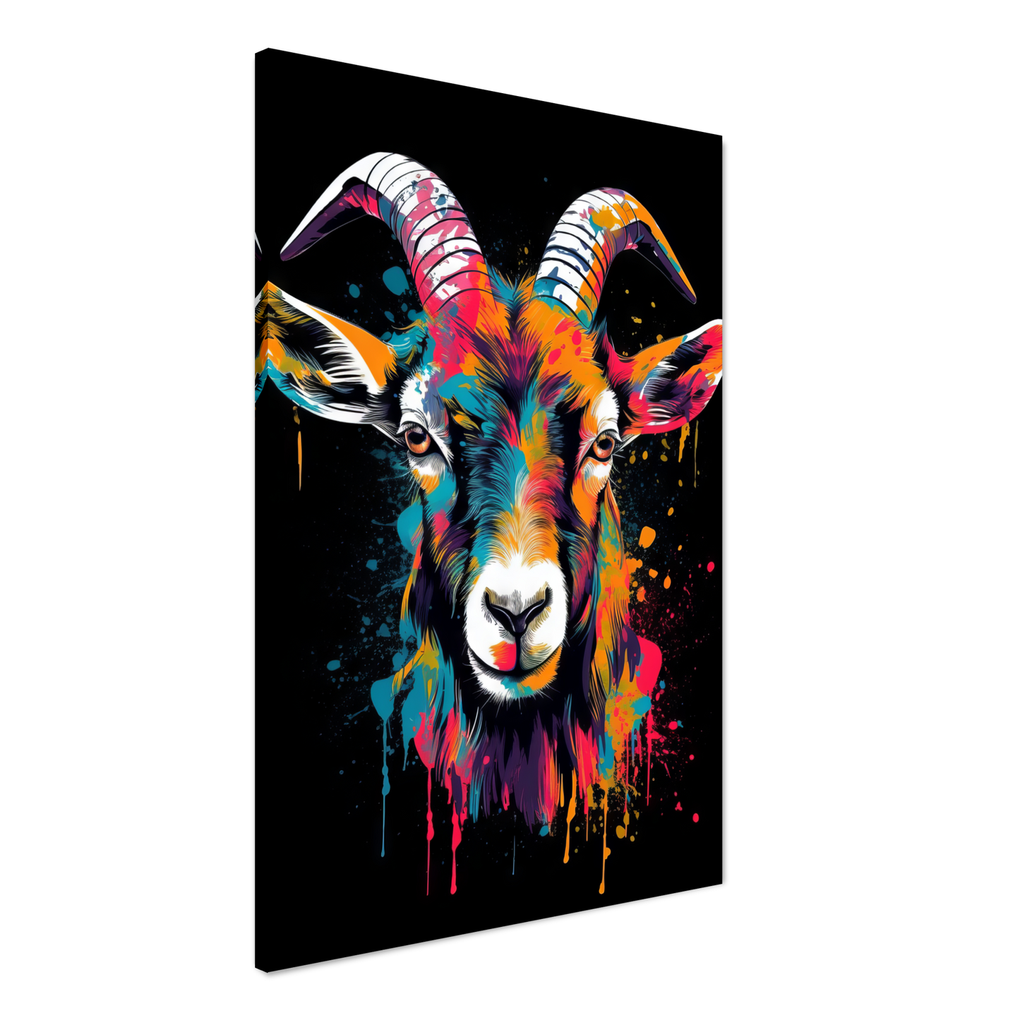 Ziegen Ziege (Pop-Art) (GOAT04)