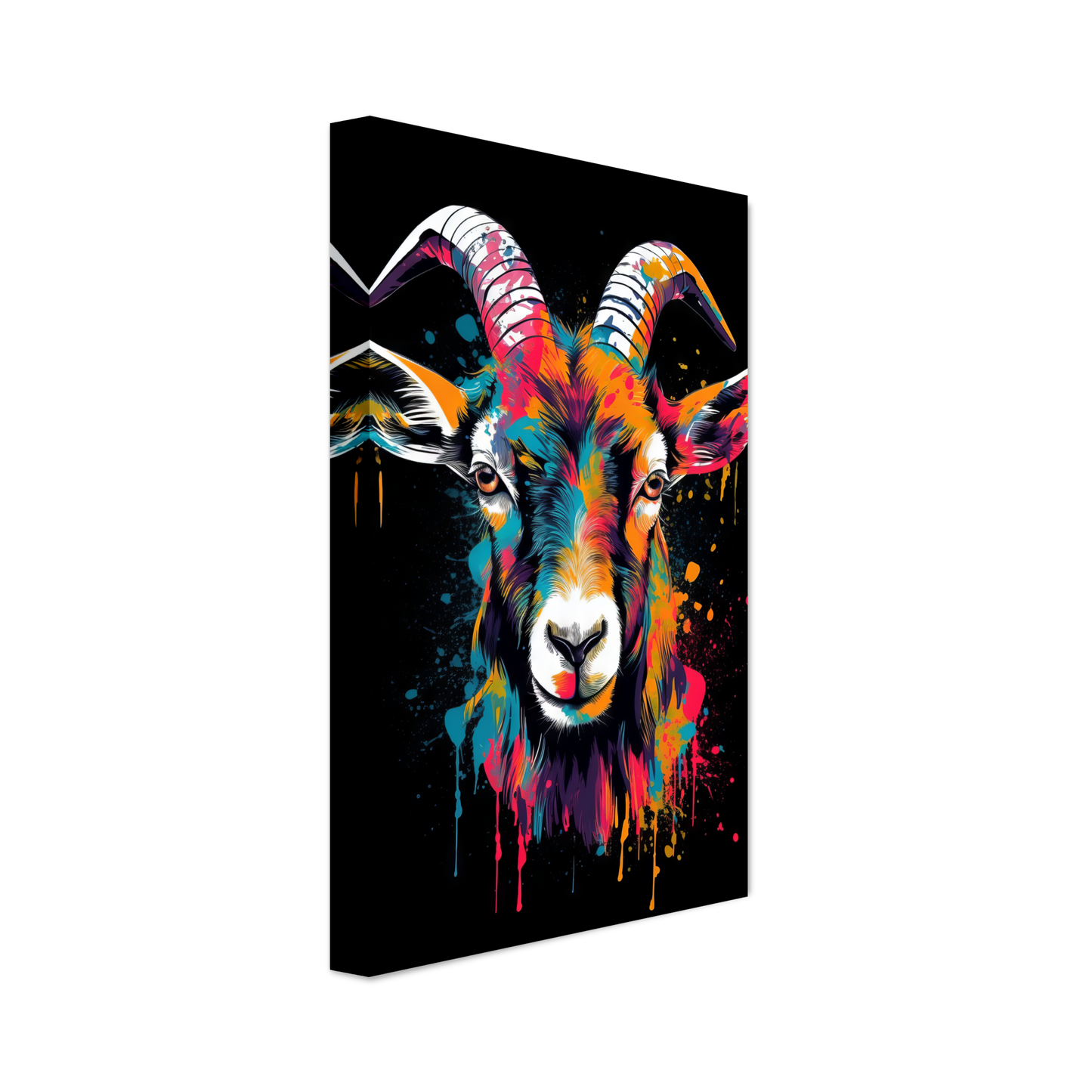 Ziegen Ziege (Pop-Art) (GOAT04)