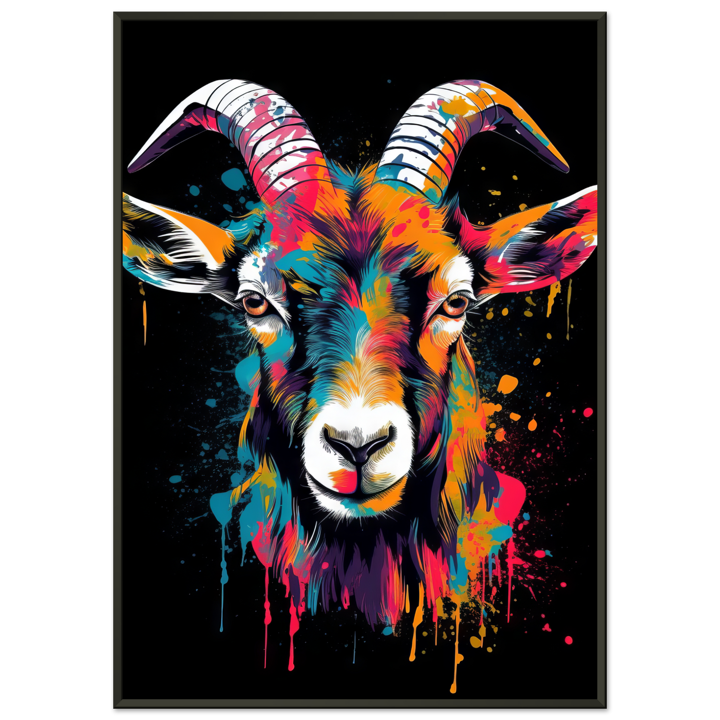 Ziegen Ziege (Pop-Art) (GOAT04)