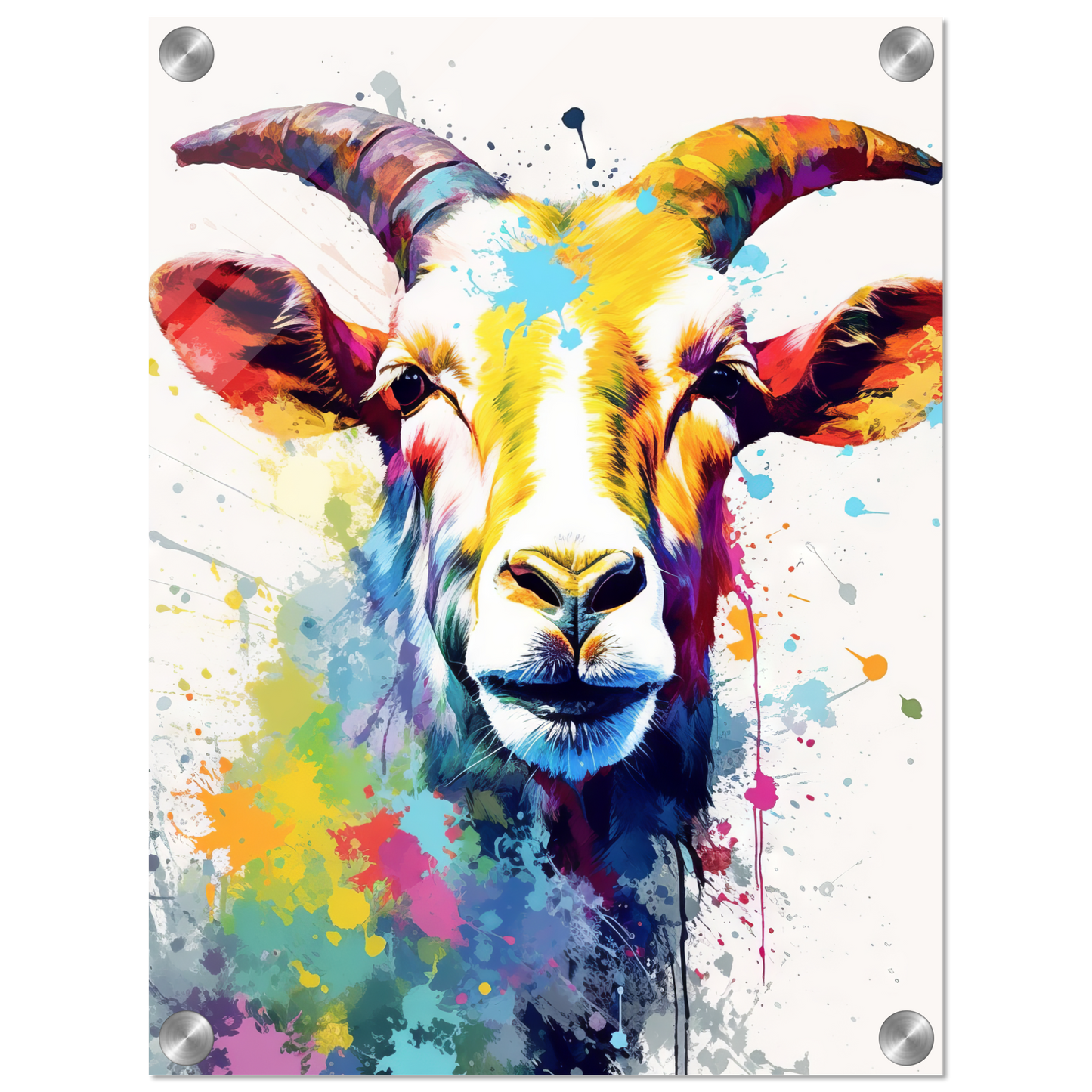 Ziegen Ziege (Pop-Art) (GOAT05)