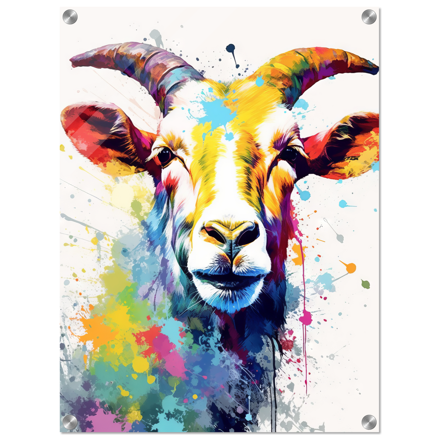 Ziegen Ziege (Pop-Art) (GOAT05)