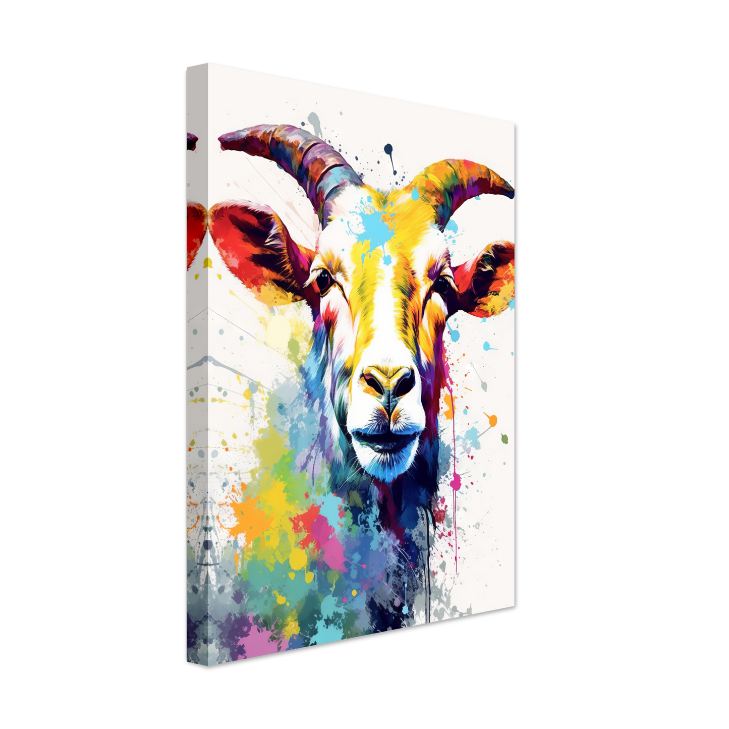Ziegen Ziege (Pop-Art) (GOAT05)