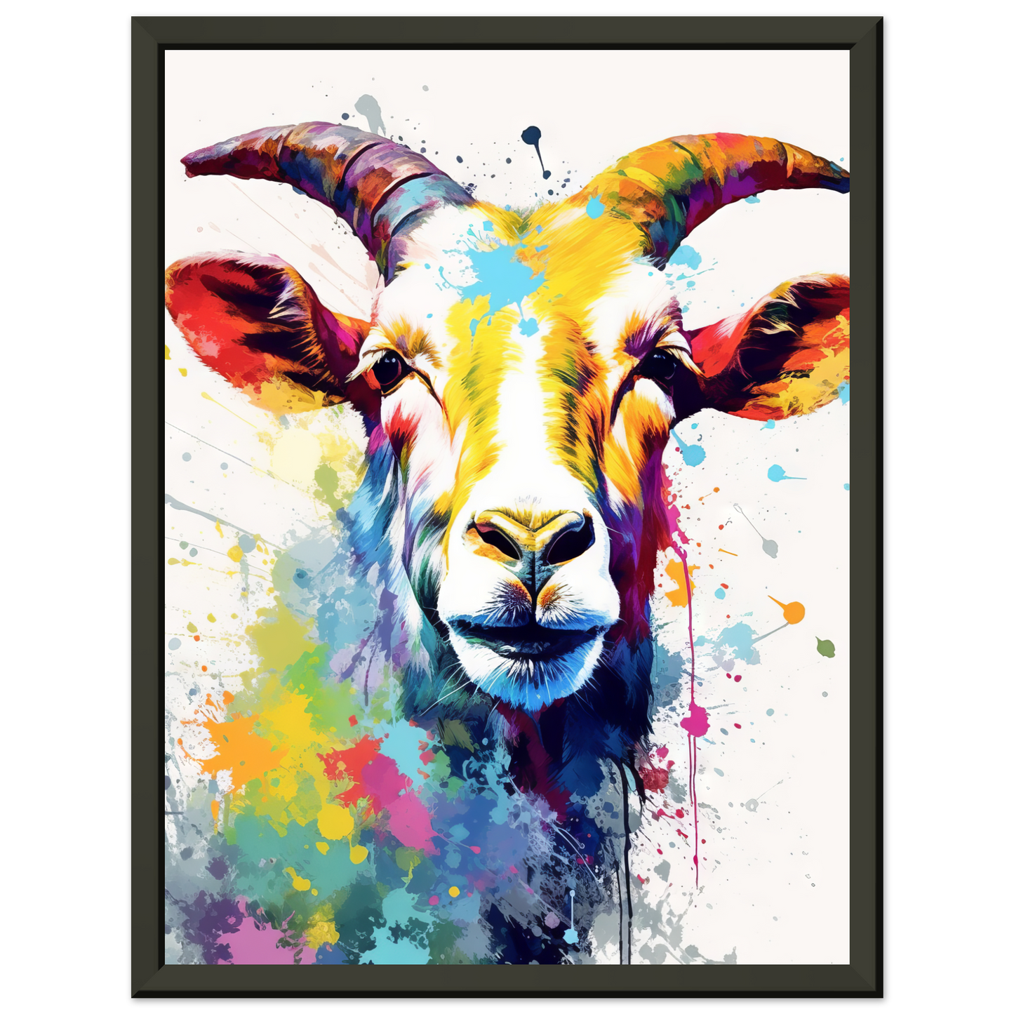Ziegen Ziege (Pop-Art) (GOAT05)