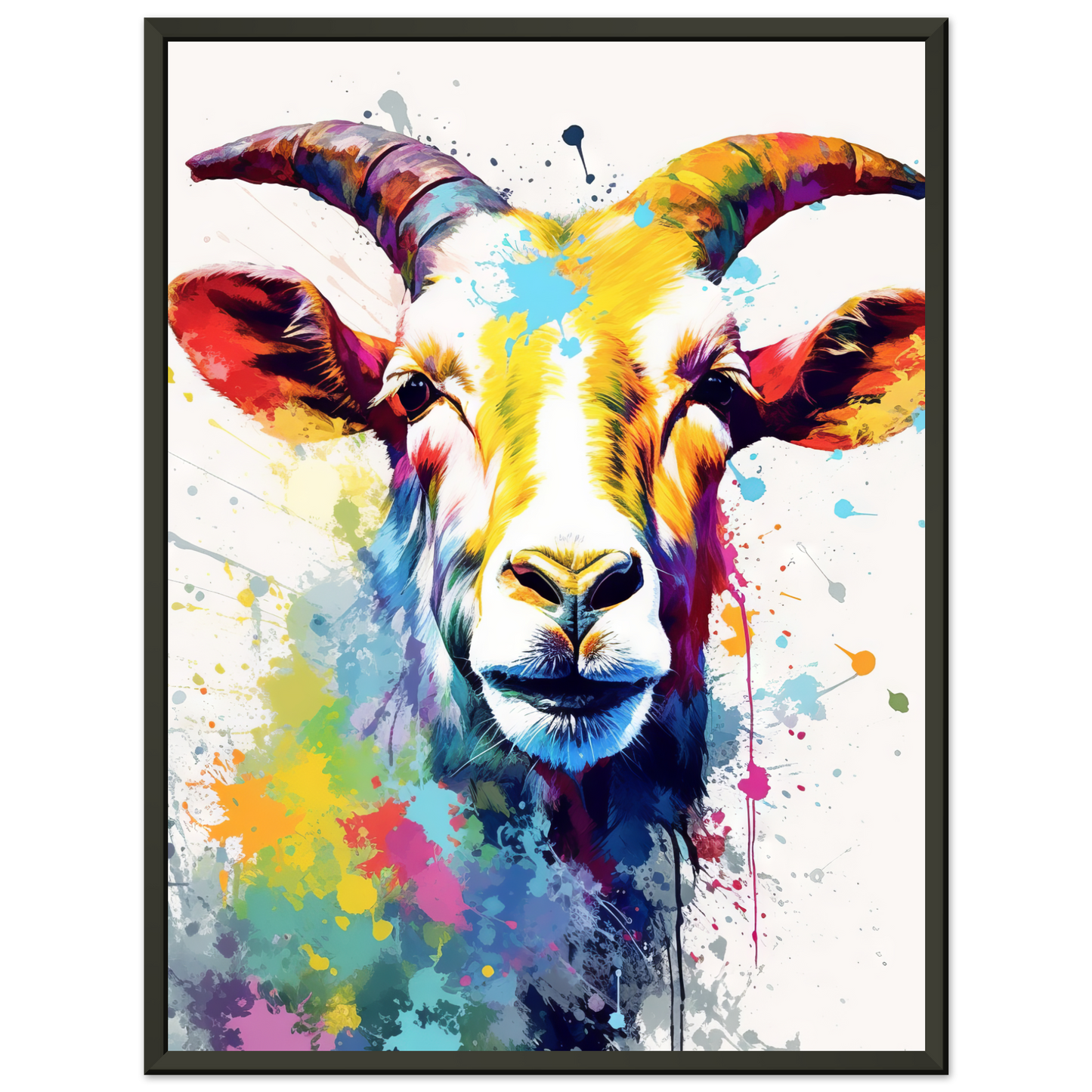 Ziegen Ziege (Pop-Art) (GOAT05)