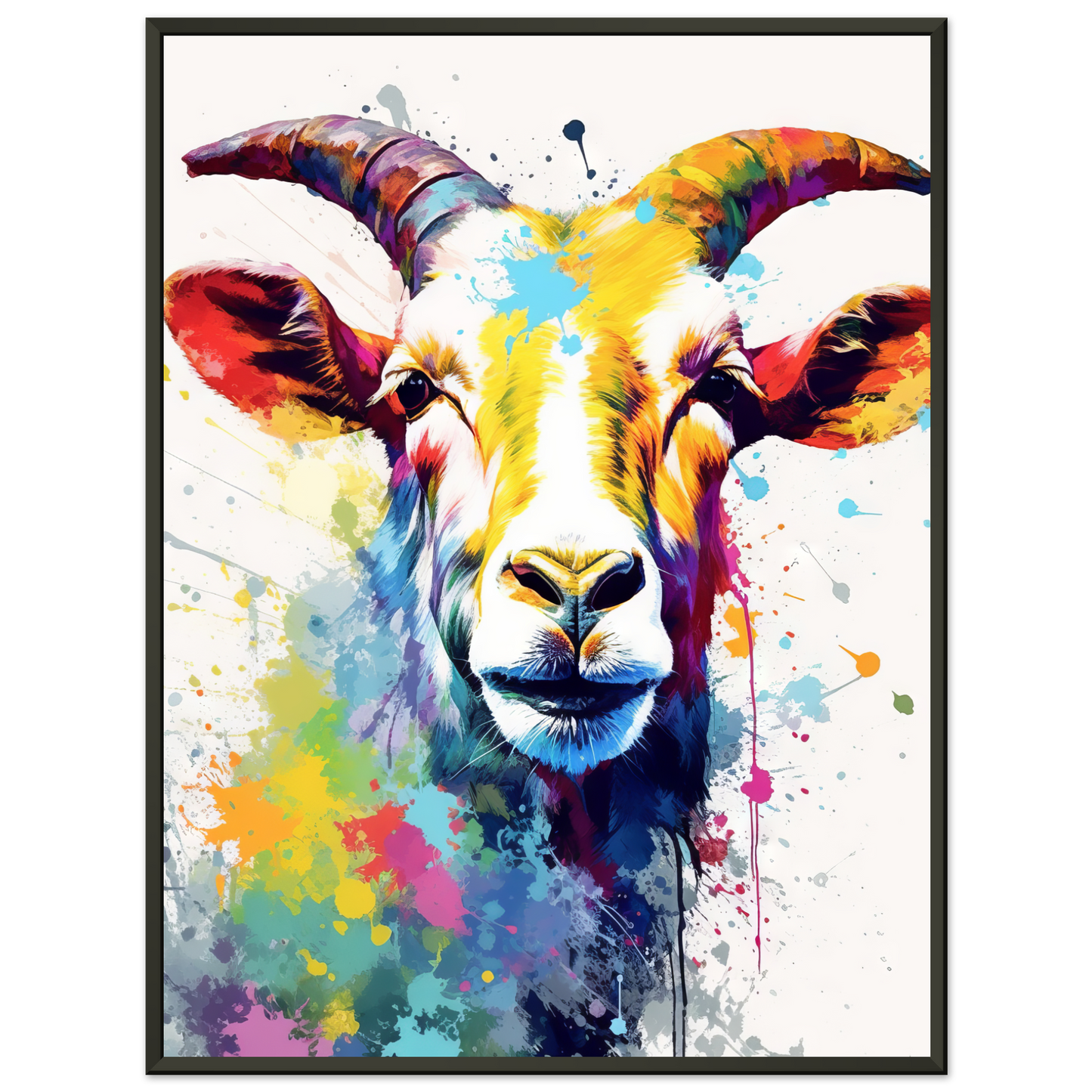 Ziegen Ziege (Pop-Art) (GOAT05)