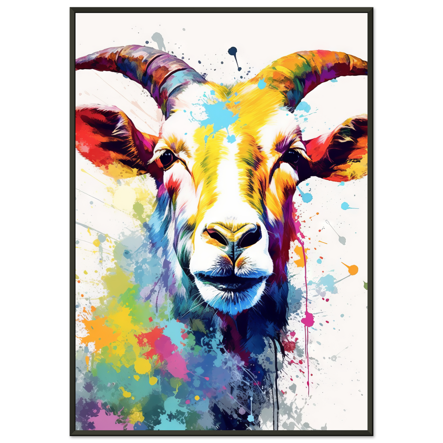 Ziegen Ziege (Pop-Art) (GOAT05)