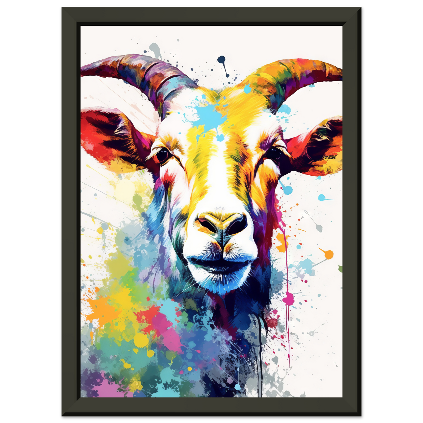 Ziegen Ziege (Pop-Art) (GOAT05)
