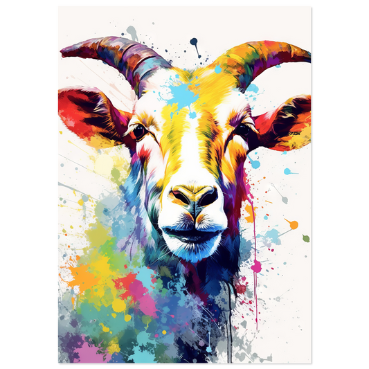 Goats goat (pop art) (GOAT05)