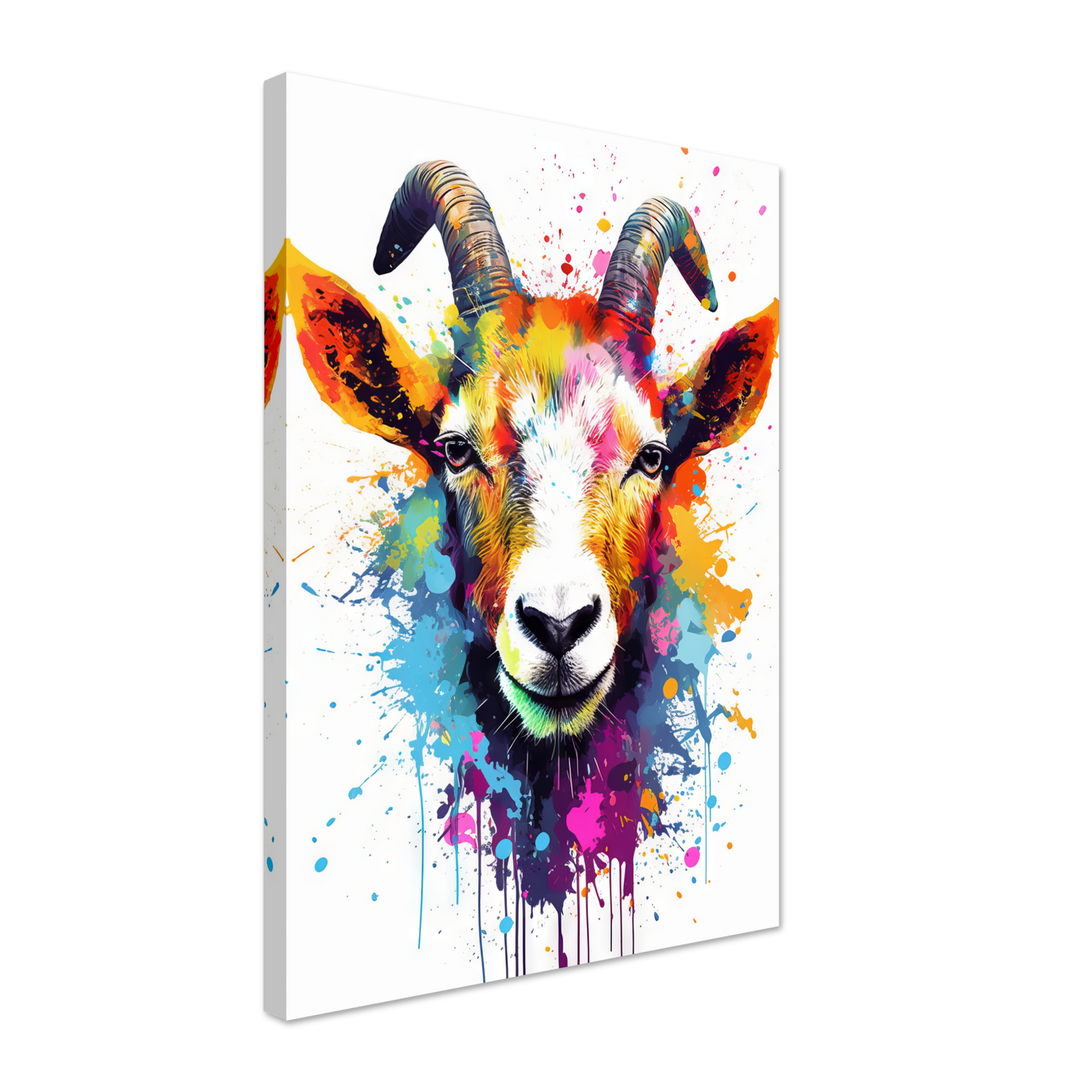 Ziegen Ziege (Pop-Art) (GOAT06)