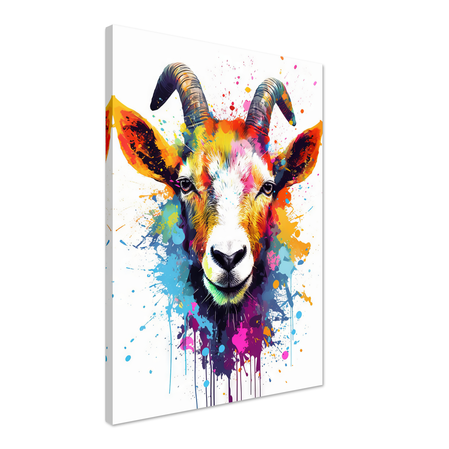 Ziegen Ziege (Pop-Art) (GOAT06)