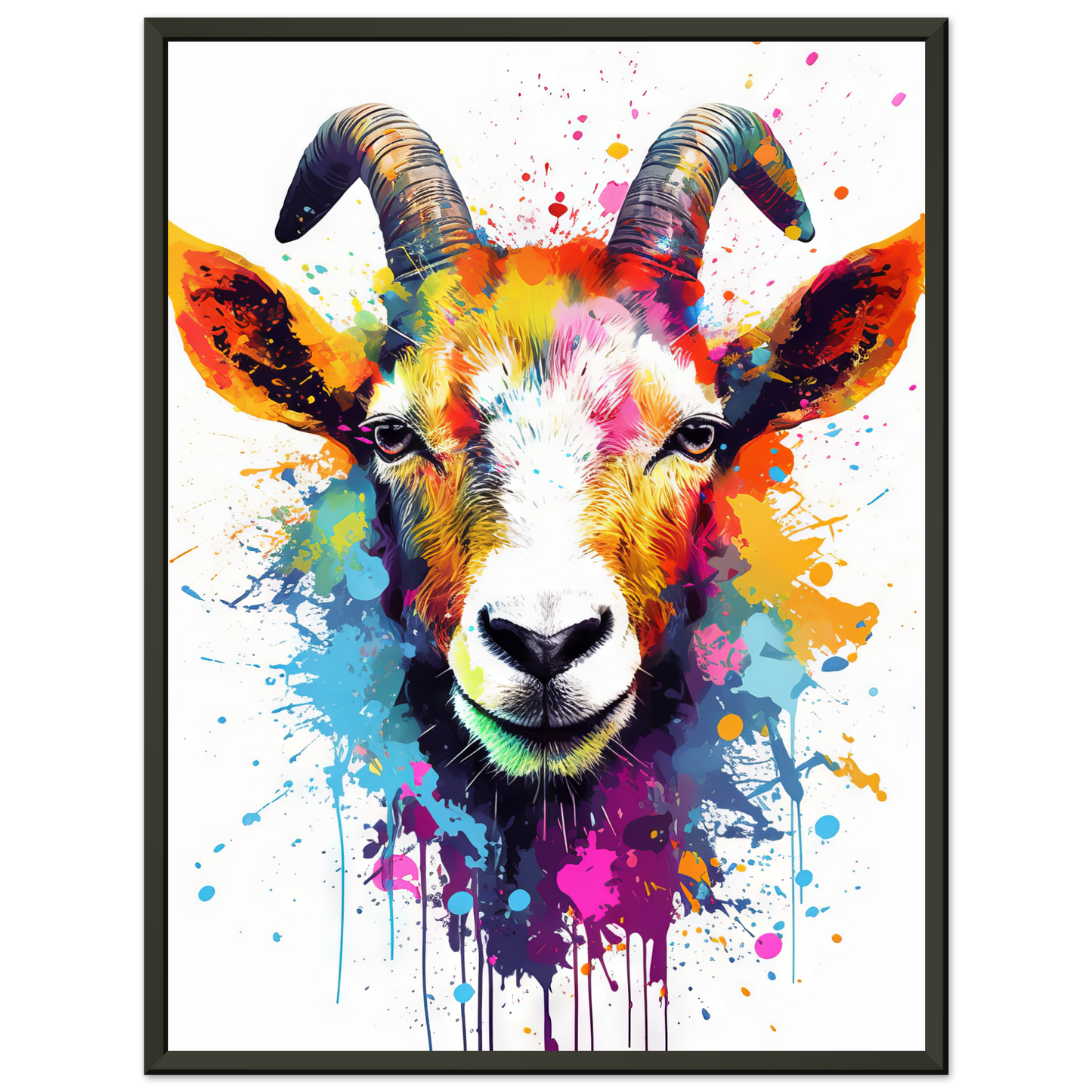 Ziegen Ziege (Pop-Art) (GOAT06)
