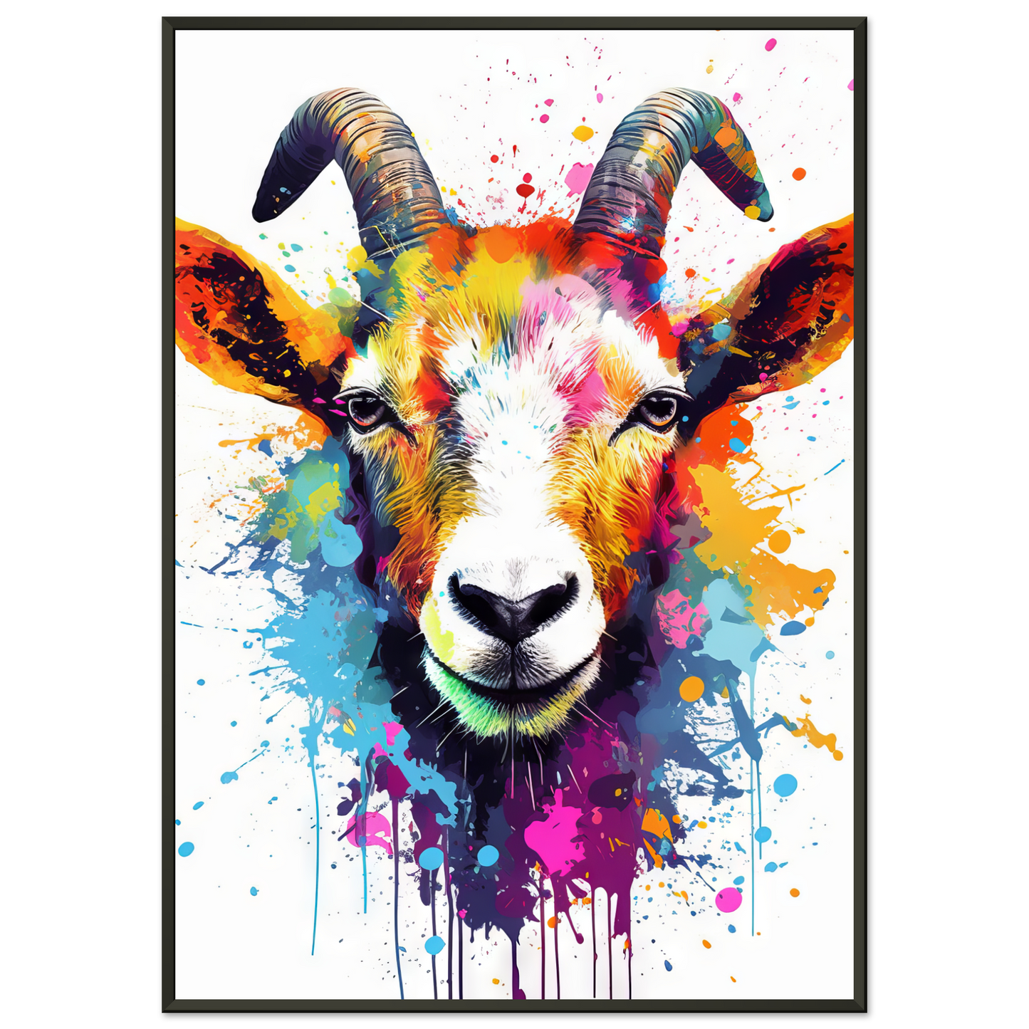 Ziegen Ziege (Pop-Art) (GOAT06)