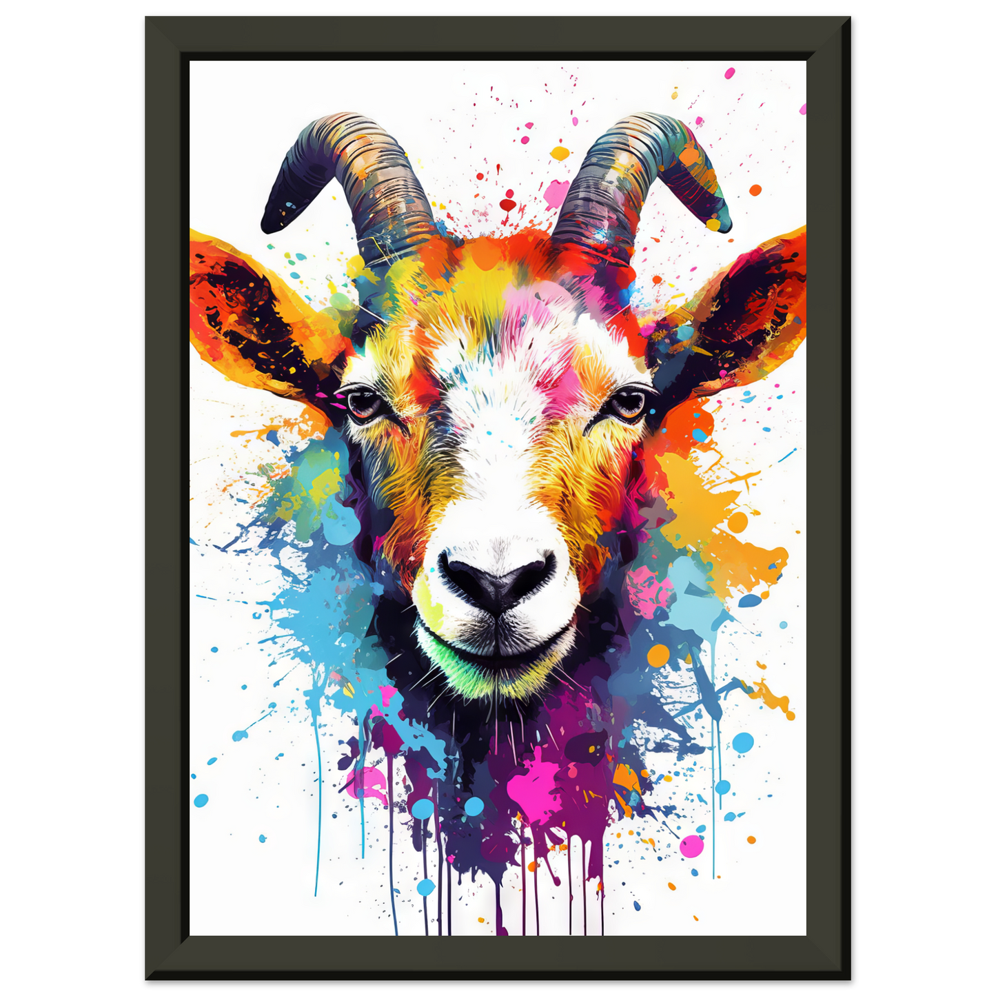 Ziegen Ziege (Pop-Art) (GOAT06)