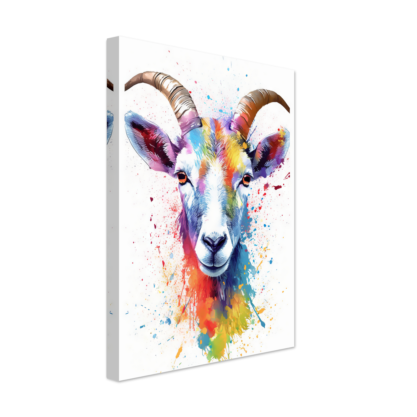 Ziegen Ziege (Pop-Art) (GOAT07)