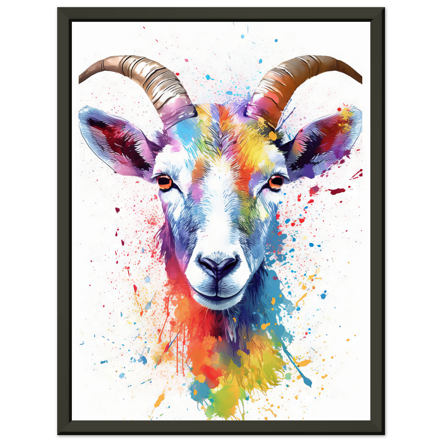 Ziegen Ziege (Pop-Art) (GOAT07)