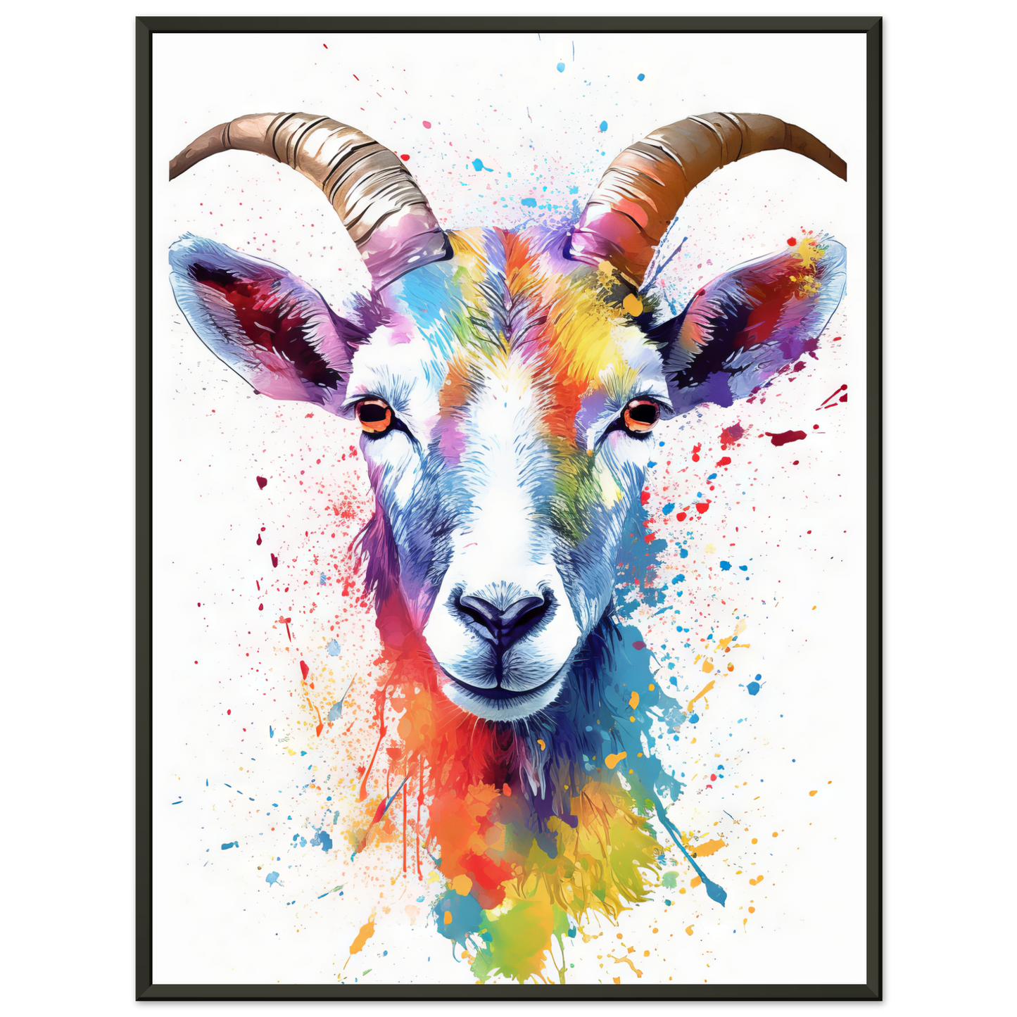 Ziegen Ziege (Pop-Art) (GOAT07)