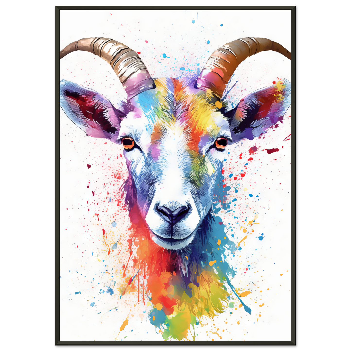 Ziegen Ziege (Pop-Art) (GOAT07)