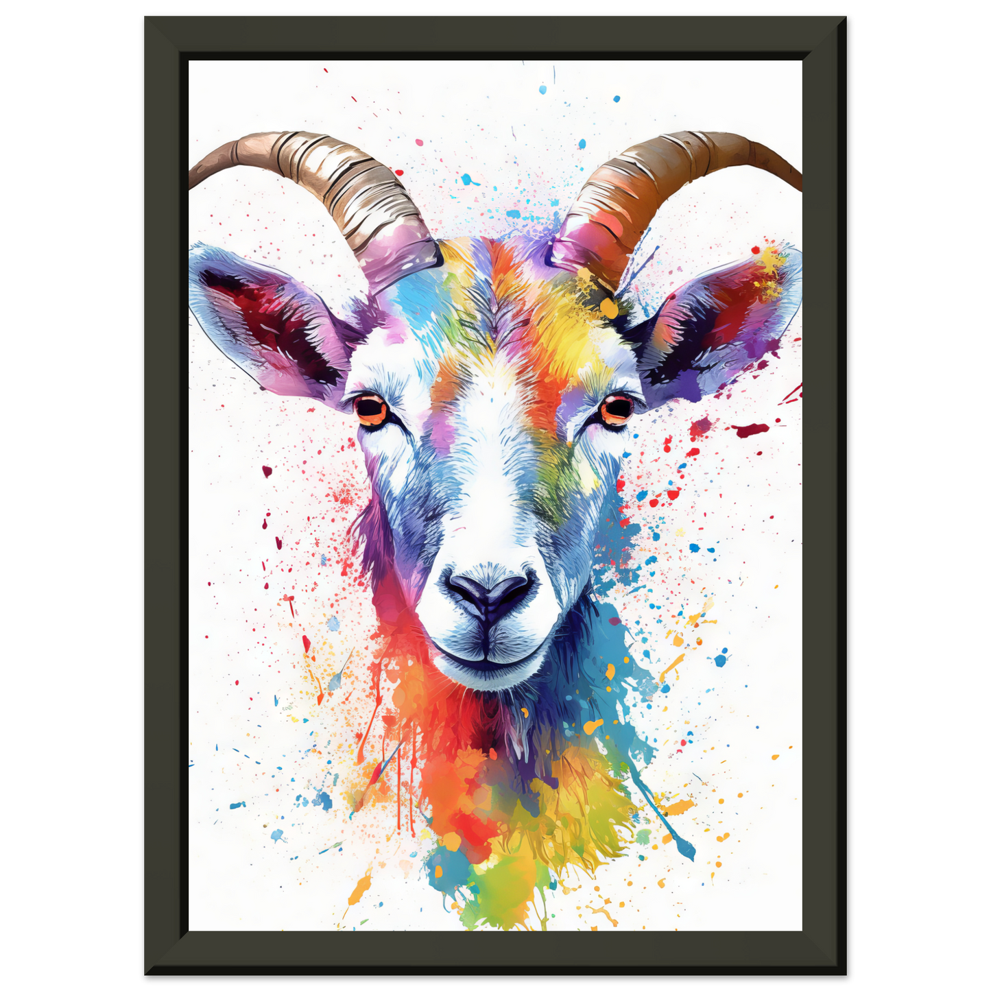 Ziegen Ziege (Pop-Art) (GOAT07)