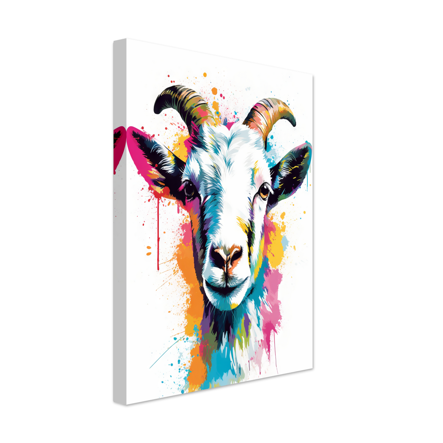 Ziegen Ziege (Pop-Art) (GOAT08)